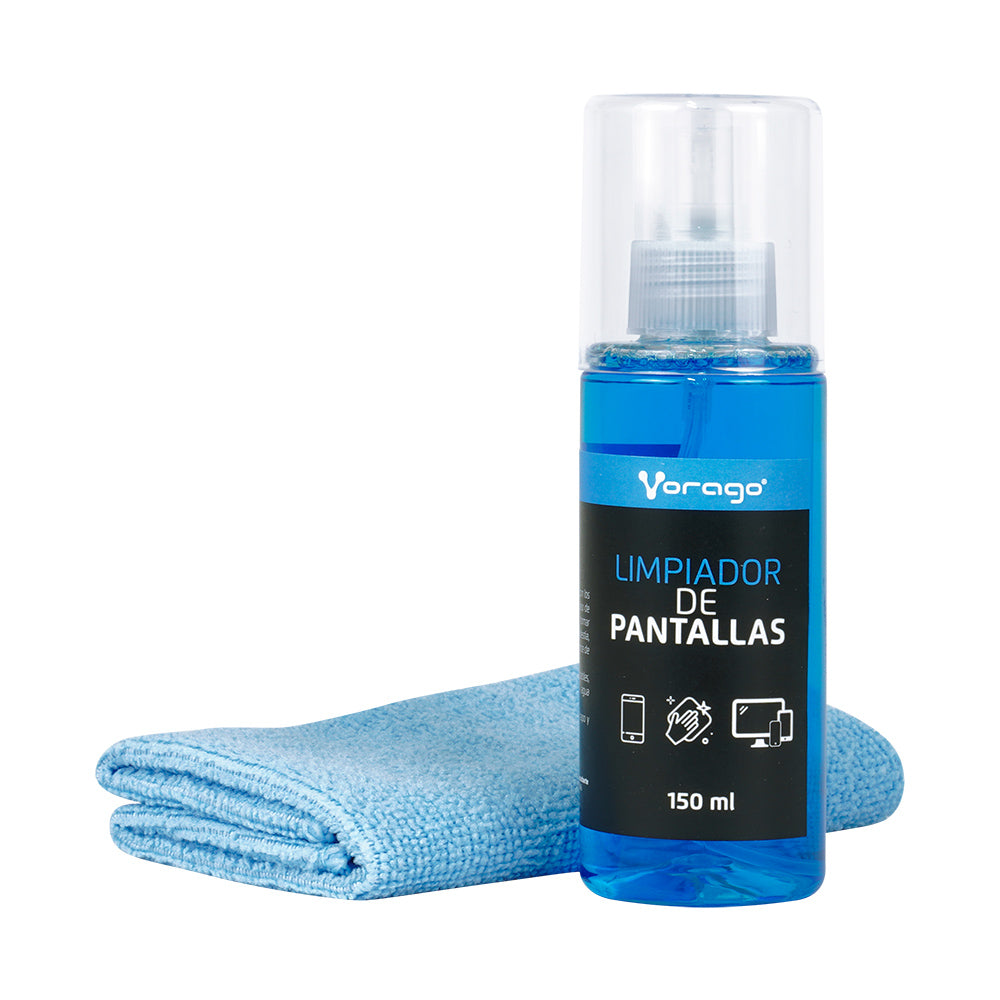 Limpiador de Pantallas Vorago CLN-109 150ML con franela Microfibra. - Limpiador de Pantallas Vorago CLN-109 150ML con franela Microfibra. -